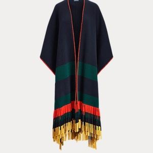 Classic Ralph Lauren Italian wool poncho.